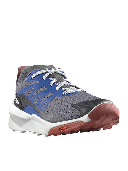 Patrol Kids Sports Shoes Running with Laces Gray