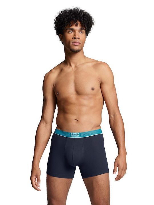 Scotch & Soda 701222707-007-010 Σετ 3τμχ Αντρικά Εσώρουχα Boxer Navy Green