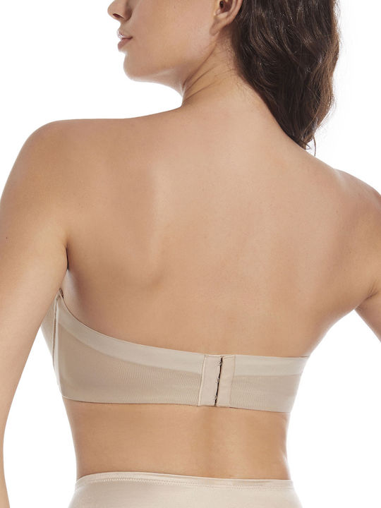 Selene Women's Bra Strapless Banela Bra with Light Lining - Beige