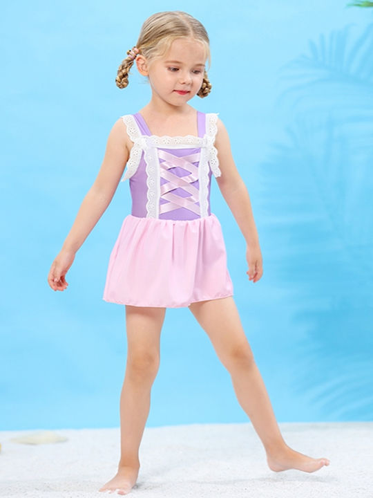 Princess Rapunzel swimsuit for kids - Pink