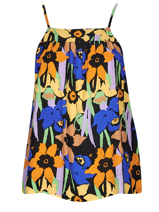 Magic Happens Women's Summer Blouse with Straps Floral Multicolour