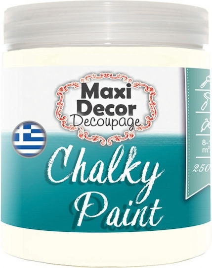 Maxi Decor Chalky Paint Colour Chalk 522 Κρεμ 100ml