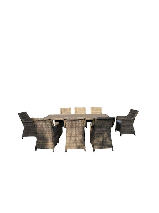 Garten- und Outdoor-Möbelset 5450 G 9 Stück Beige
