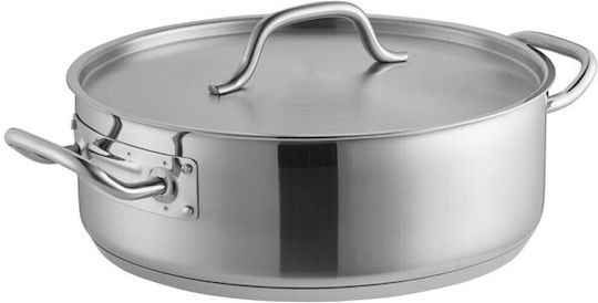 GTSA Stainless Dutch Oven Capacity 9.5lt with Diameter 32cm and Height 12cm.