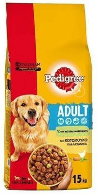 Pedigree Vital Protection 15kg Dry Food for Adult Dogs of Medium Breeds with and with Vegetables / Poultry