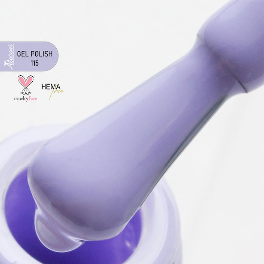 Alezori Classic Semipermanent Lac de Unghii 115 Violet deschis 15ml 1buc