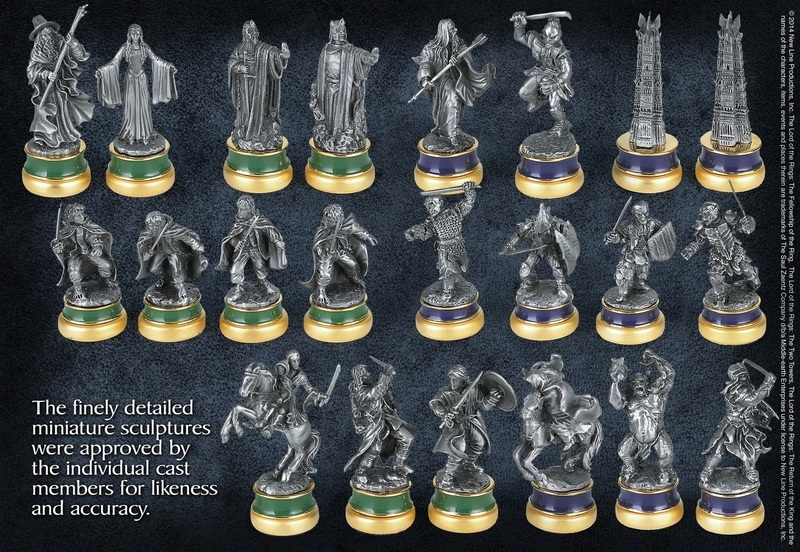 The Noble Collection Lord of the Rings Chess Set Tabla de șah cu
