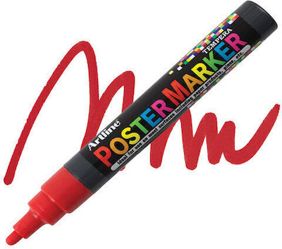 Artline Poster Marker Permanent Marker 2mm Rot