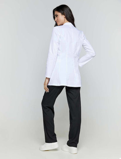 Velilla Feel Medizinischer Verbandskittel Weiß aus Baumwolle und Polyester
