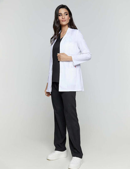 Velilla Feel Medizinischer Verbandskittel Weiß aus Baumwolle und Polyester