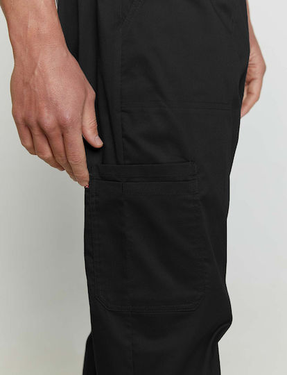 Velilla Caminera Unisex Σετ Ιατρικό Παντελόνι και Μπλούζα Μαύρο από Βαμβάκι και Πολυεστέρα