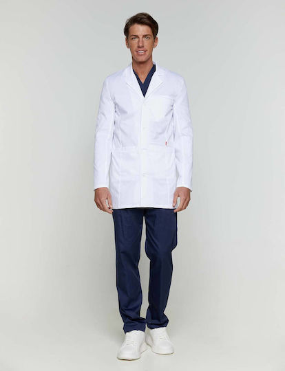 Velilla Flow Medizinischer Verbandskittel Weiß aus Baumwolle und Polyester