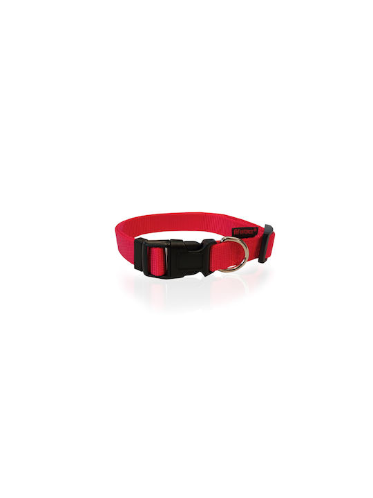 Pet Interest Plain Line Ошийник за куче в Червен цвят Medium 20мм x 32 - 50см