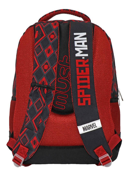 Must Spiderman Queens New York City School Bag Backpack Elementary, Elementary in Red color