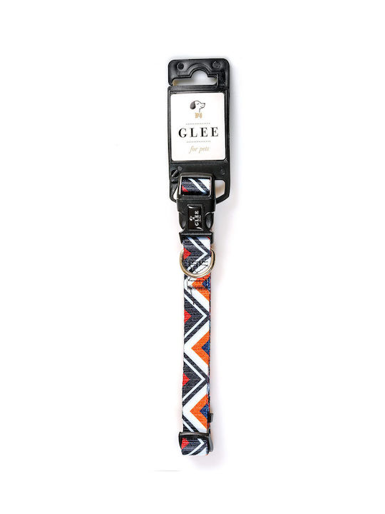 Glee Zig Zag Dog Collar Red Black Medium 20mm x 40 - 55cm