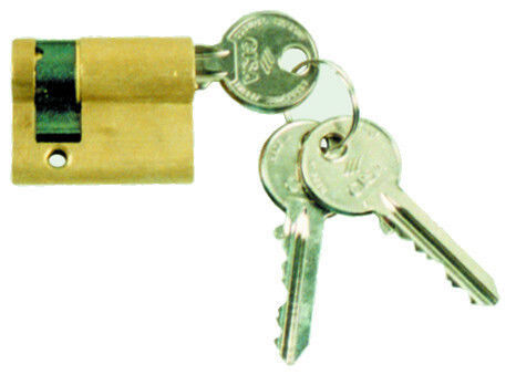 Cisa Lock Cylinder Security Half 60mm (30-10) with 3 Keys Gold