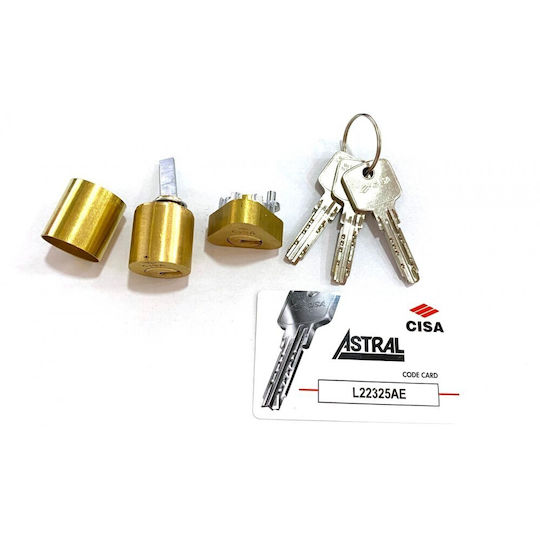 Cisa Lock Cylinder Security Gold