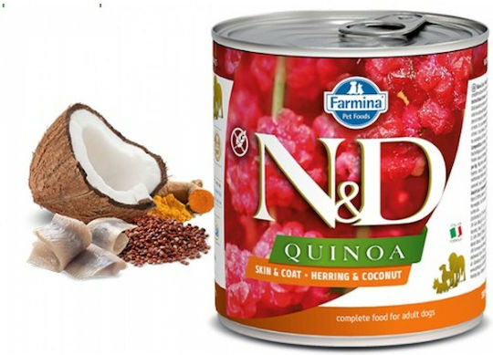 Farmina N&D Quinoa Υγρή Τροφή Σκύλων σε Κονσέρβα με Κρέας και Λαχανικά χωρίς Σιτηρά 285gr A53-