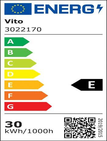 Vito Vito Στεγανός Προβολέας LED 30W Ψυχρό Λευκό 6000K με Αισθητήρα Κίνησης IP44