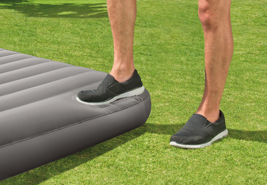 Intex Air Mattress Double with Integrated Pump Downy 191x137x25cm Gray