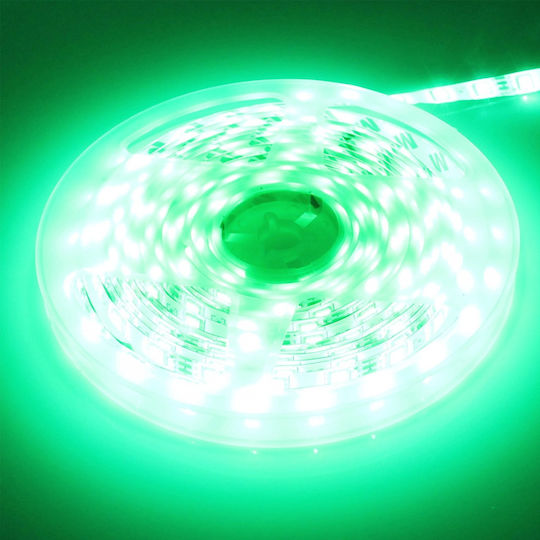 Factory Αδιάβροχη Smart Ταινία LED RZ-0009 12V RGB Φως 5m Τύπου SMD5050 με Τροφοδοτικό & Τηλεχειριστήριο