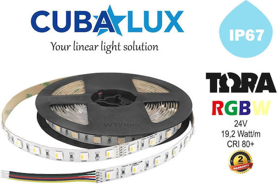 Cubalux Waterproof LED Strip 24V RGBW Light 5m