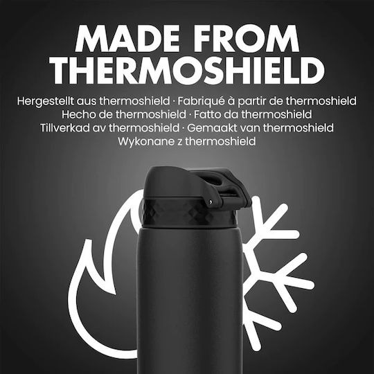 Ion8 Μπουκάλι Θερμός Ανοξείδωτο BPA Free 920ml Black με Επιστόμιο