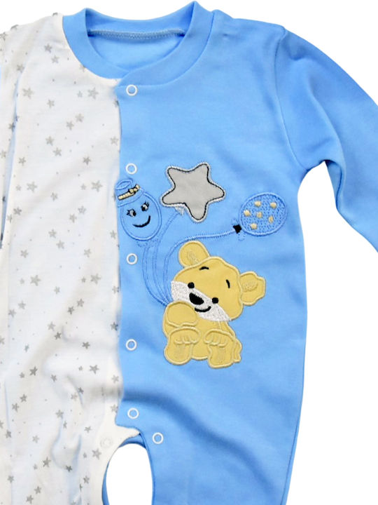 Baby Shorts "Happy Stars" Blue with cap