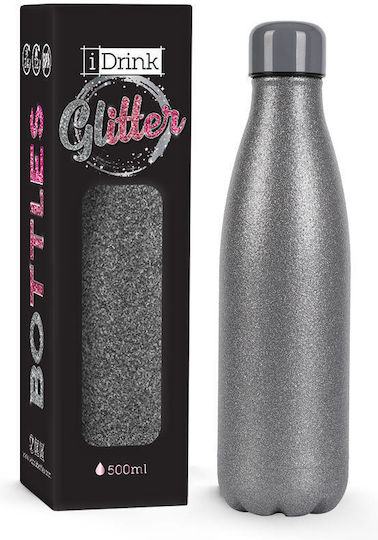 I-Total i Drink Glitter Μπουκάλι Θερμός Ανοξείδωτο BPA Free 500ml Πολύχρωμο