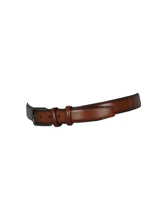 FEDERICO 6086 Men's Leather Belt Tan