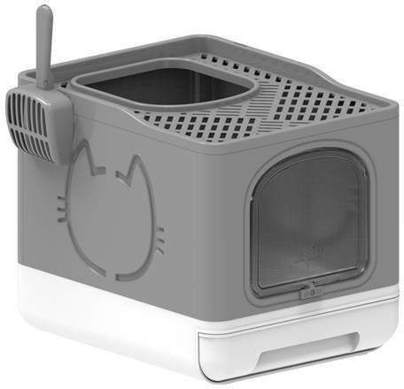 All For Paws Go Fresh Katzentoilette Geschlossen Gray L49.6 x B38.8 x H40.7cm