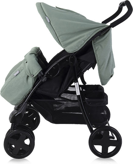 Lorelli Twin Reglabil Cărucior dublu Potrivit pentru Nou-născut Verde 14.70kg