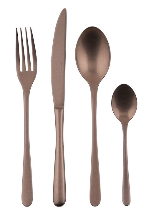 Sambonet Taste Pvd Cutlery Cutlery Set Stainless Copper 24pcs