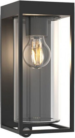 Lutec Flair Straßen-Solarleuchte 2W 200lm Warmes Weiß 2700K mit Bewegungssensor IP44 13.8cmx12cmx28.5cmcm