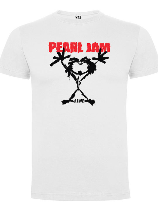 Tshirtakias Pearl Jam Logo T-shirt White 213517-TSHIRT-WHITE Tshirtakias Pearl Jam Logo T-shirt White 213517-TSHIRT-WHITE