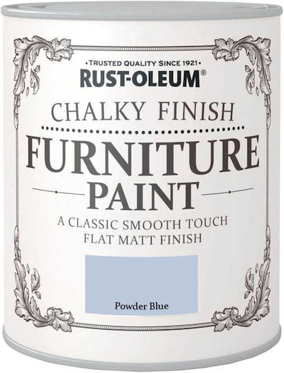 Rust-Oleum Furniture Paint Chalky Finish Colour Chalk Powder Blue 750ml