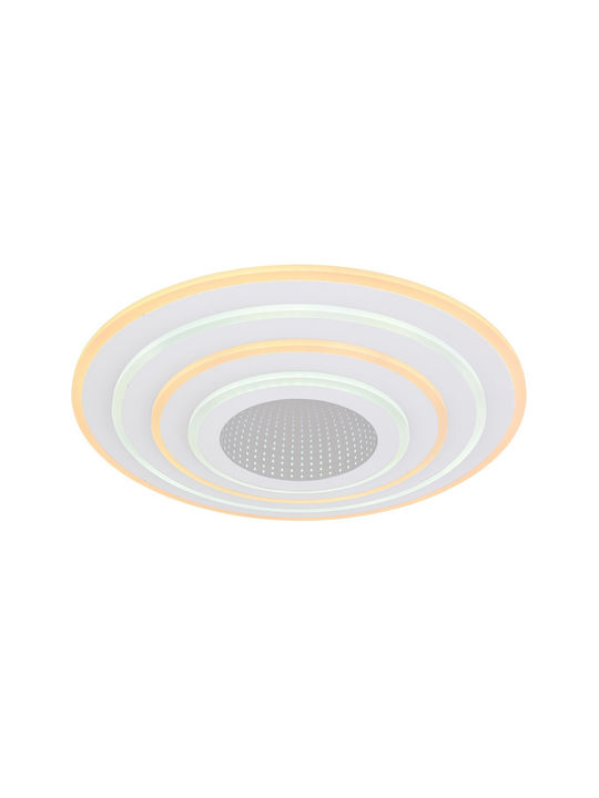 Globo Lighting Jocelyn Таванно осветление 50бр Бяла с Вграден LED и Дистанционно Управление