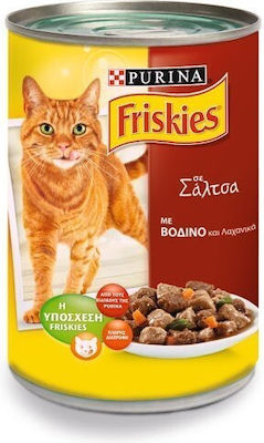 Purina Adult Nasses Katzenfutter für Katze in Dose mit Gemüse und Rindfleisch 400gr