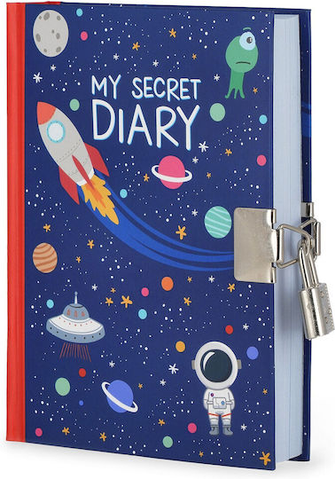 Legami Milano Space Notizbuch A6 mit leeren Seiten und Schloss Blau