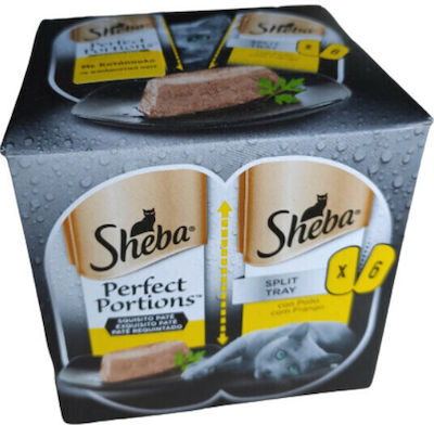 Sheba Perfect Portions Premium Hrana umeda pentru pisici adulte in Pungă cu Pui Hrană umedă pentru pisici 75gr 3buc