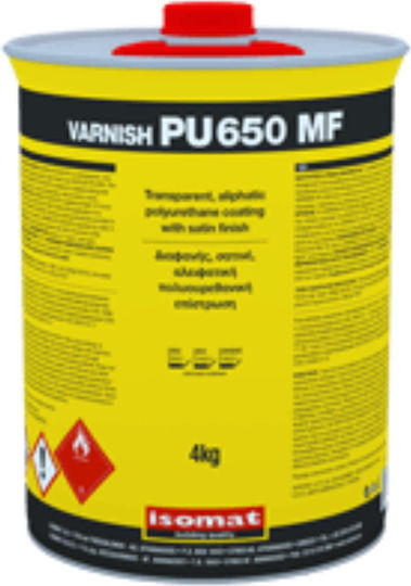 Isomat Varnish-PU 650 MF Insulating Sealing Polyurethane 4lt Transparent