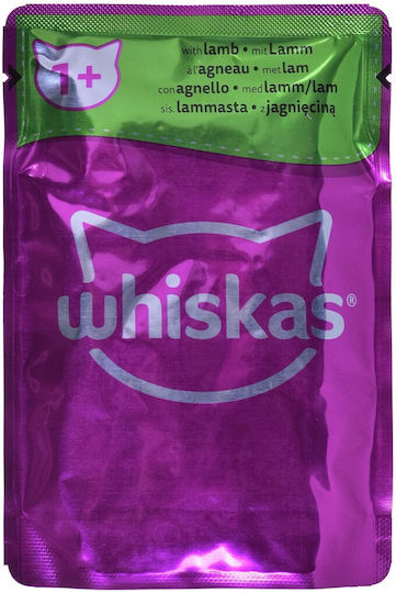 Whiskas Classic Meals in Sauce Wet Food for Adult Cats in Pouches with Beef 80x85gr