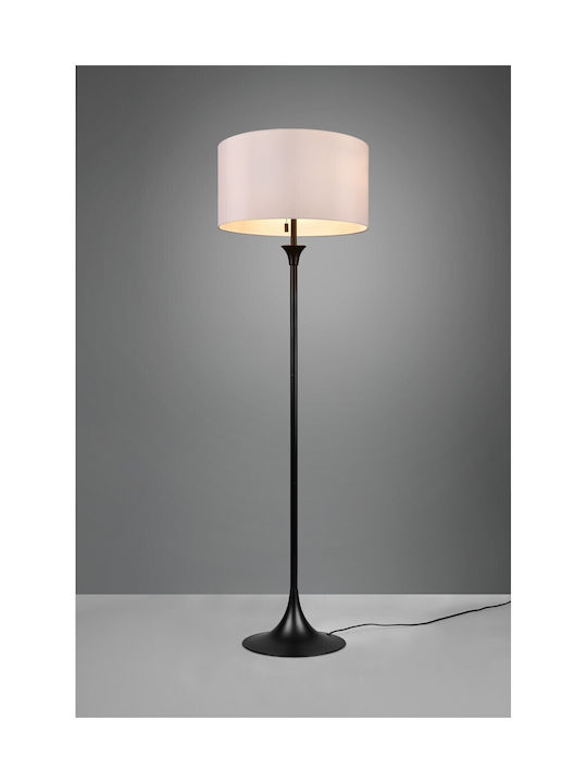 Trio Lighting Sabia Lampă de podea Î155xL45cm. cu Soclu pentru Bec E27 Negru