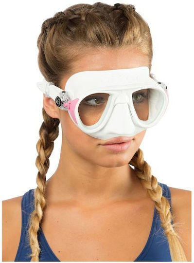 CressiSub Calibro White Silicone Diving Mask