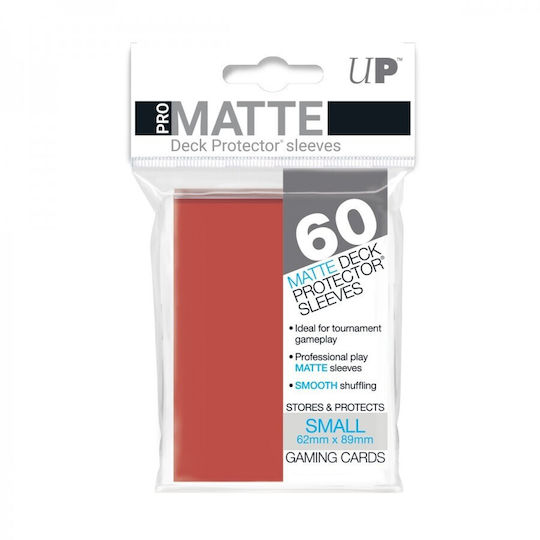 Ultra Pro Pro-Matte Kleine Kartenhüllen Japanisches Kartenformat 60Stück Rot