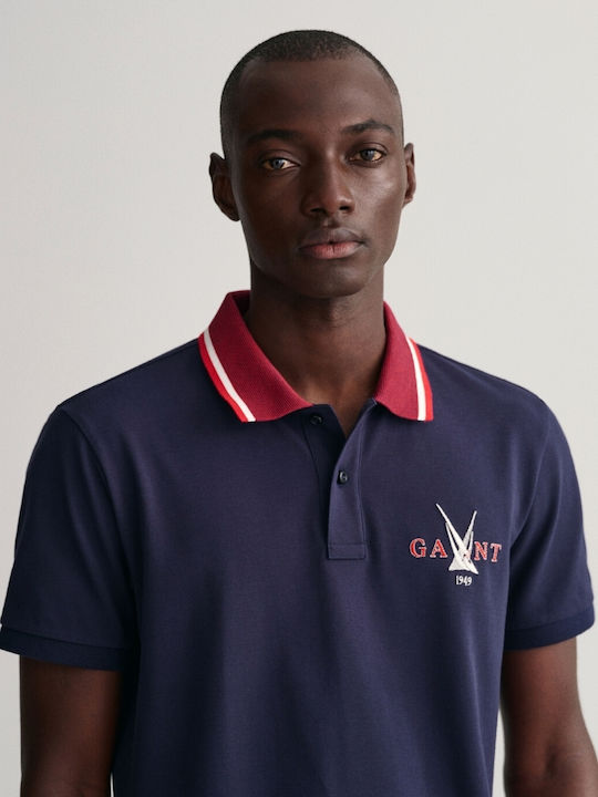 Polo T-shirt Navy Μπλε