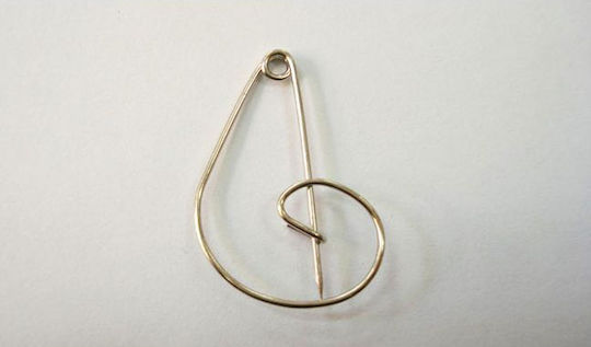 Parisis Metal Decorative Element for Wedding Favors Silver Metal Key of Sun Pendant 3.3x2.4cm