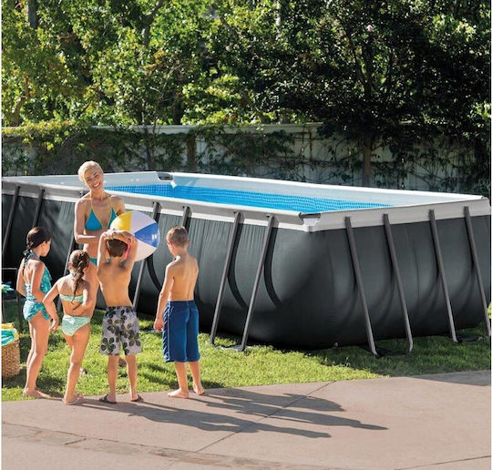 Intex Ultra XTR Schwimmbecken PVC 17203lt mit Metallic-Rahmen 548x274x132cm Schwarze