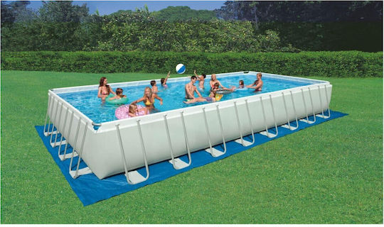 Intex Piscină 10lt Cu Cadru Metalic 975x488x132cm Albă