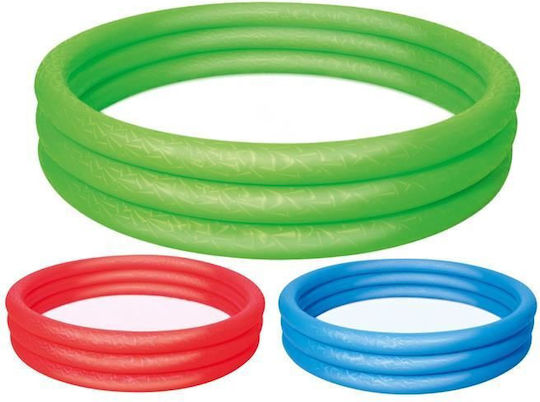 Bestway Παιδική Στρογγυλή Πισίνα PVC 282lt Φουσκωτή 152x30εκ. Κόκκινη